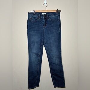 Nicole Miller size 4 Blue SOHO High Rise Ankle Distressed Skinny Jeans